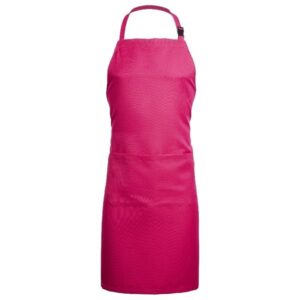 Delantal de peto 100 % poliéster cierre automático