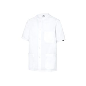 Casaca Sanitaria Tejido Combinado con botones