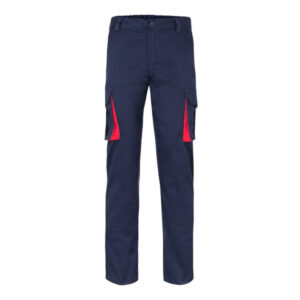 Pantalón strech bicolor Corte Slim Fit