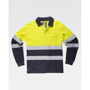 Polo ignífugo y antiestático combinado con a.v
