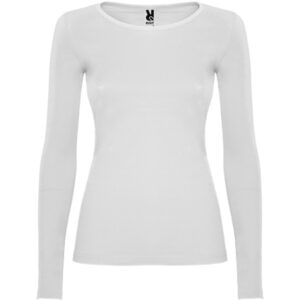Camiseta semientallada de manga larga Señora
